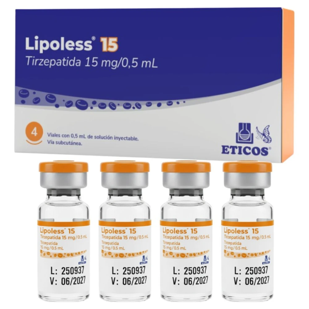 Caixa do produto Lipoless 15 — Protocolo 15 · 0,5 mL
